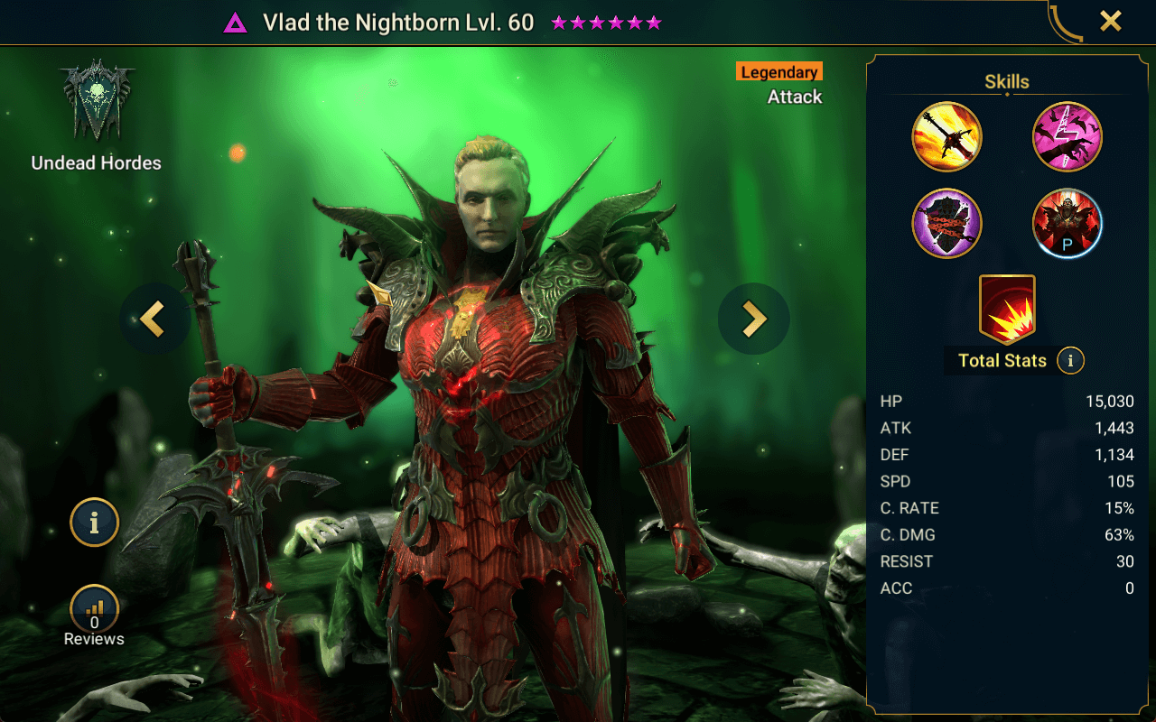 vlad the nightborn stats